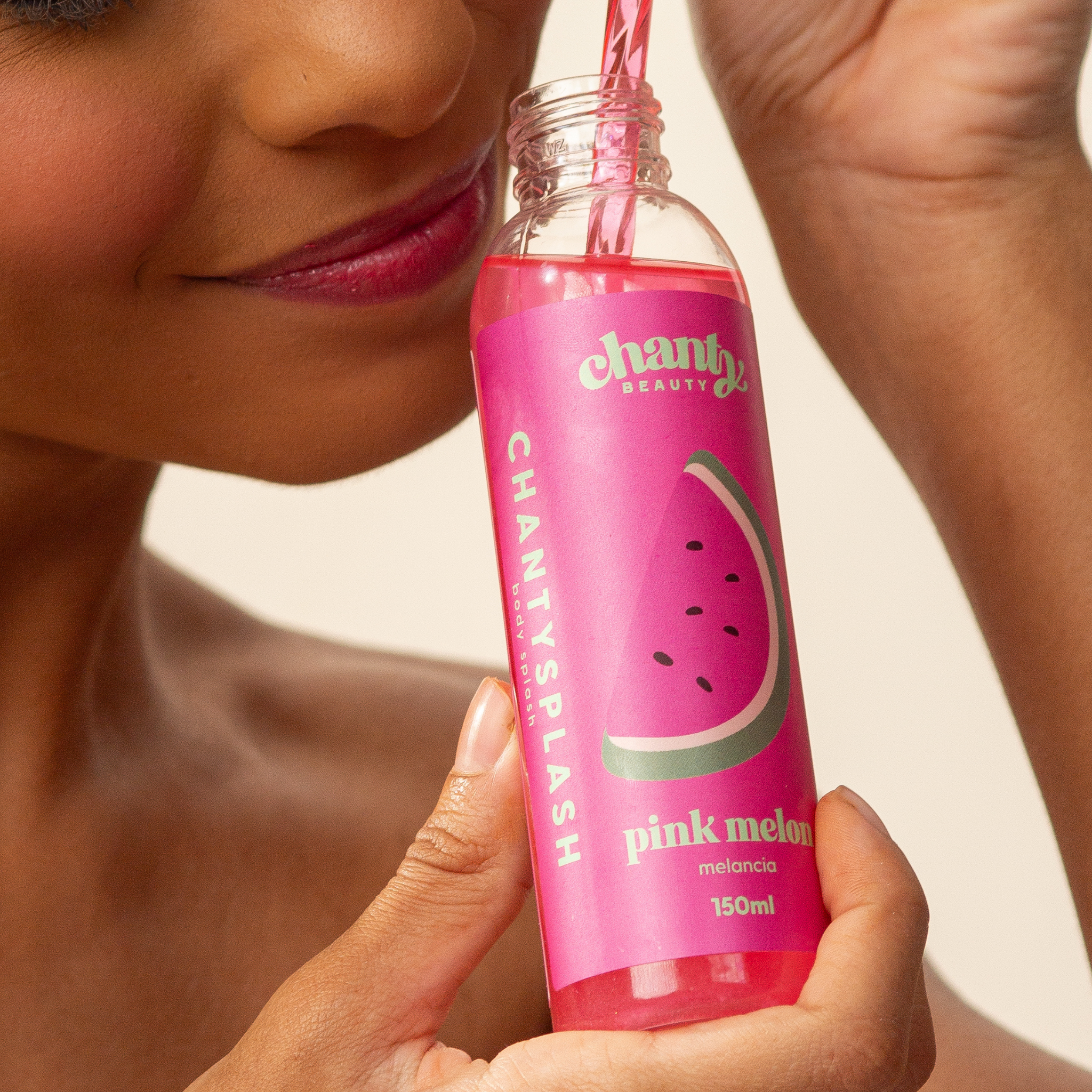 Pink Melon Body Splash Colônia Chantysplash