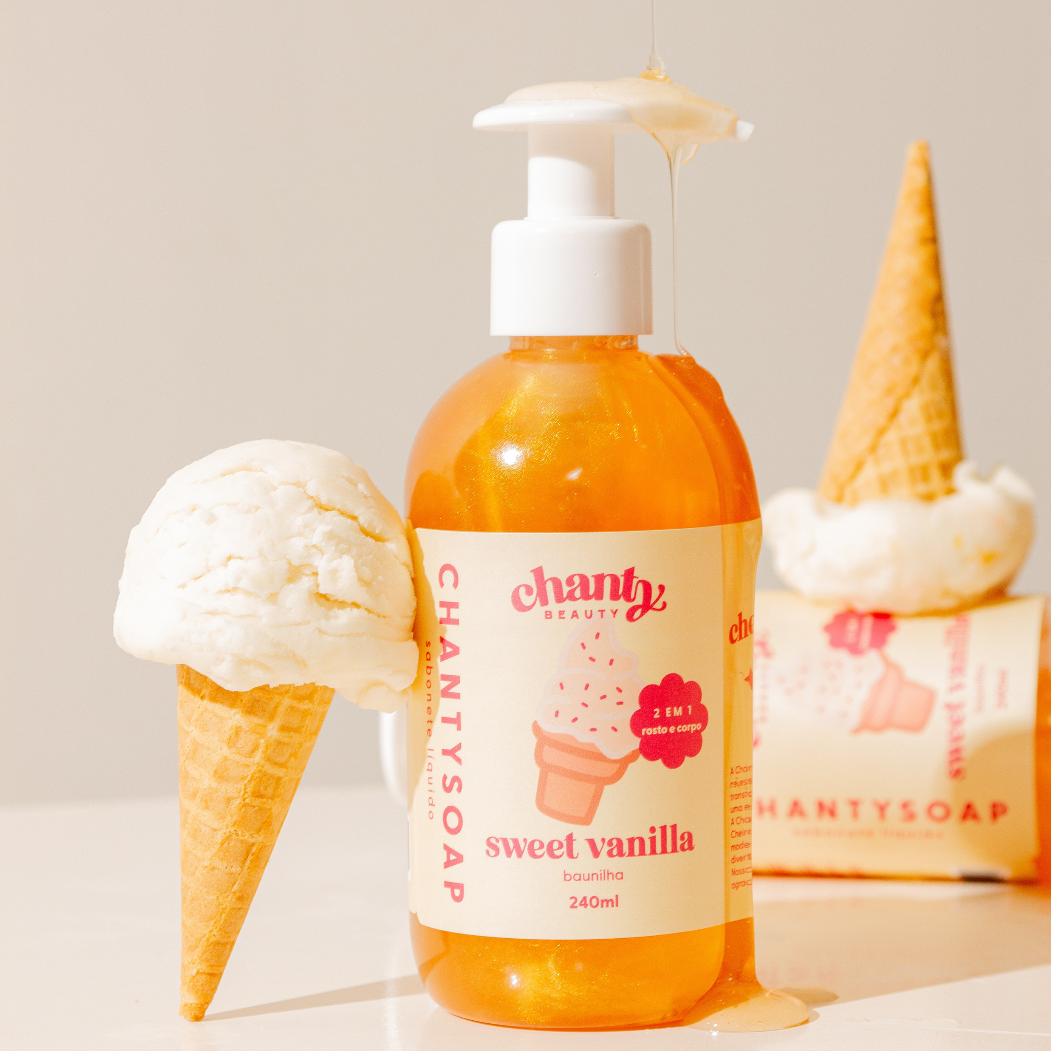 Sweet Vanilla Sabonete Líquido 2em1 Chantysoap