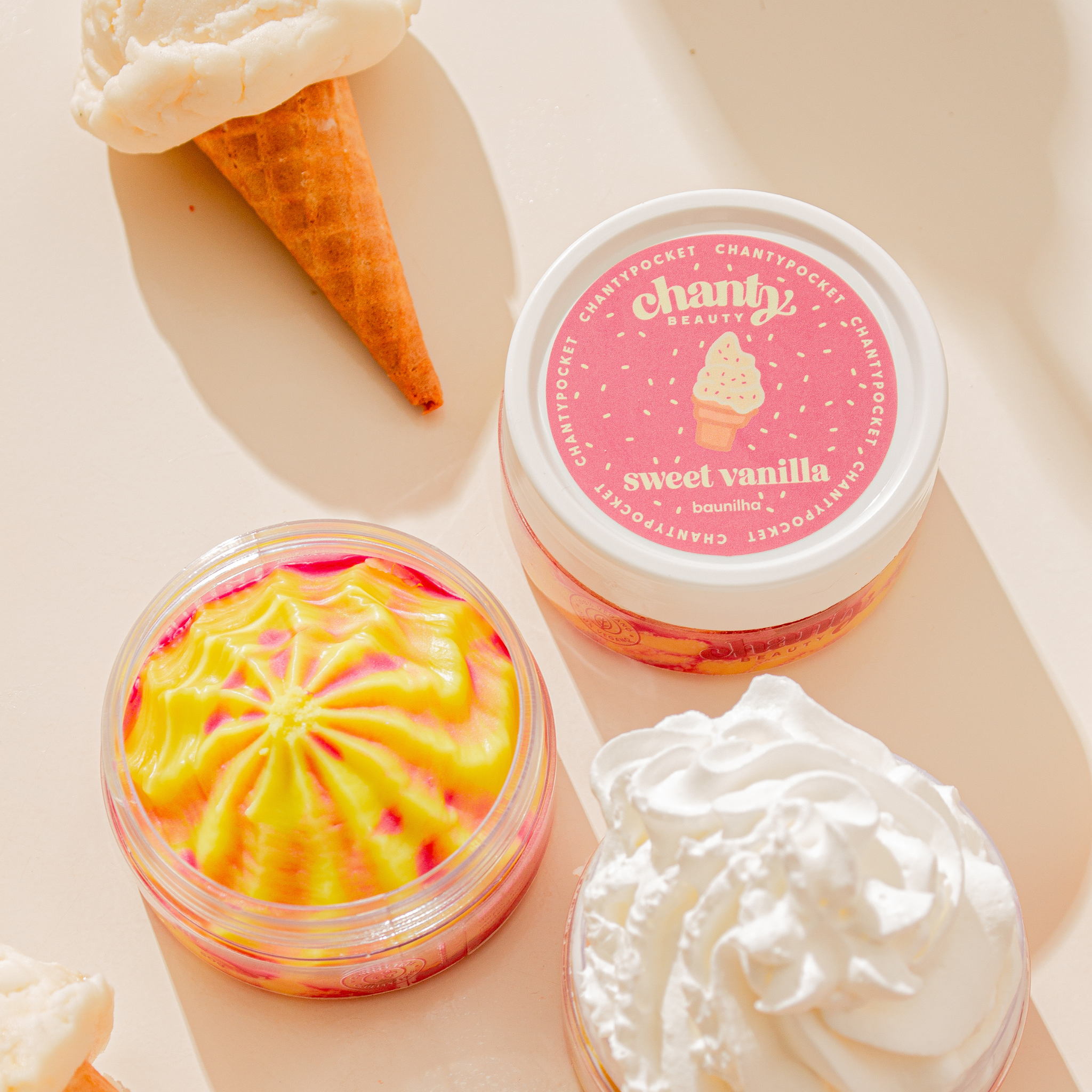 Sweet Vanilla Manteiga Corporal Chanty Pocket